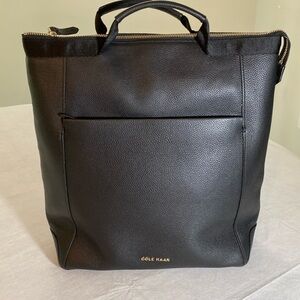 Cole Haan Grand Ambition Leather Convertible Backpack/ Bag U04933 with dust bag